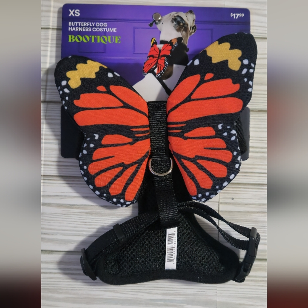 NWT Halloween Butterfly Dog Harness Costume Sz.XS